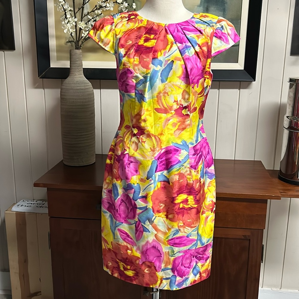 Silk Floral Dress - Chetta B